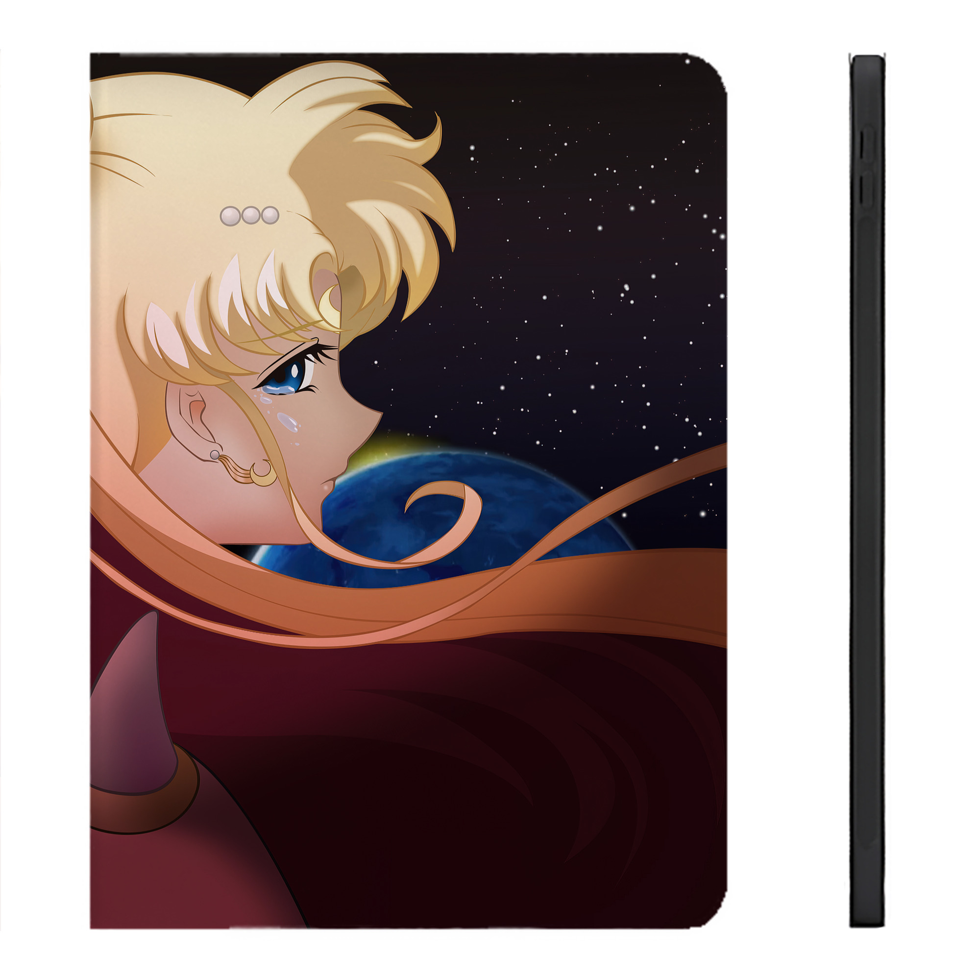 （画像用） 美少女戦士セーラームーン Sailor Moon IPadケース ペンホルダー付き ブックスタイルデザイン